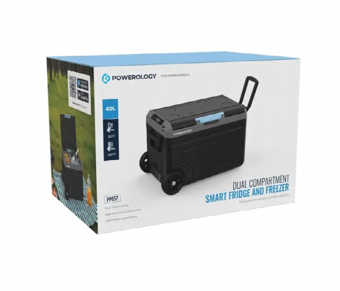 Powerology Dual Compartment Smart Fridge And Freezer 40L - Zoom Image 3