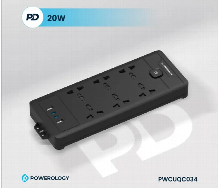 Powerology 6Ac 2500W Power Strip - Zoom Image 2