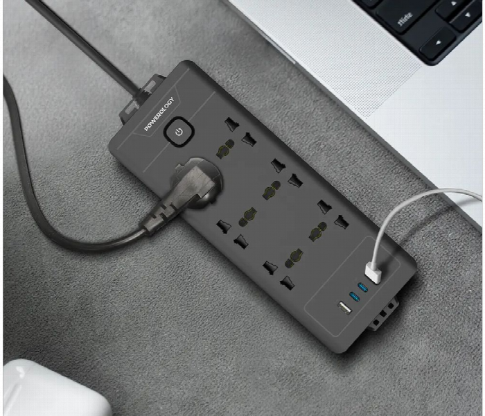 Powerology 6Ac 2500W Power Strip - Zoom Image 4