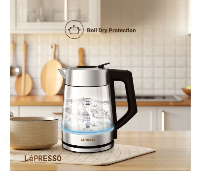 Lepresso 1.7L Glass Kettle 2200W - Zoom Image 2
