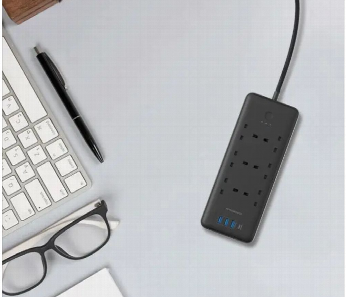 Powerology 6 Ac Multi Port Power Strip 48W - Zoom Image 5