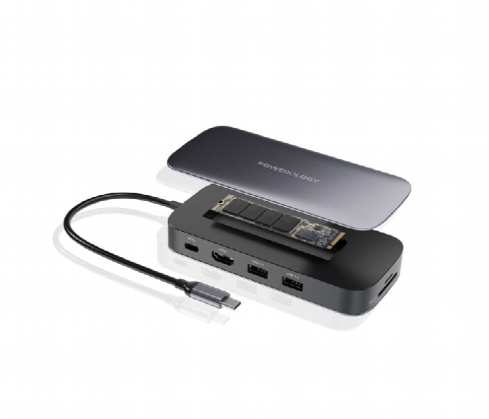 Powerology 512Gb Usb C Hub And Ssd Drive All In One Storage - Zoom Image 3