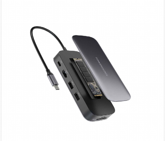 Powerology 512Gb Usb C Hub And Ssd Drive All In One Storage - Zoom Image 2