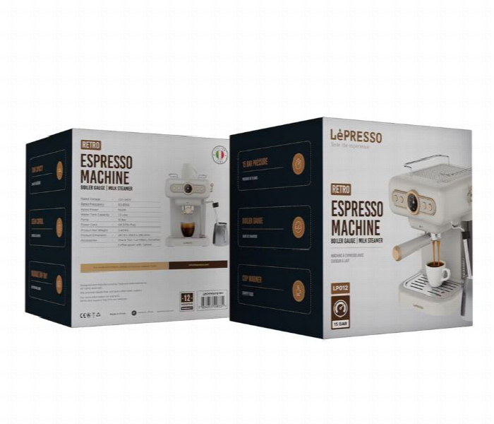 Lepresso Retro Espresso Boiler Machine - Zoom Image 2