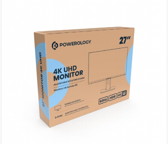 Powerology 27 Inch 4K Office Monitor With Rgb Light - Zoom Image 4