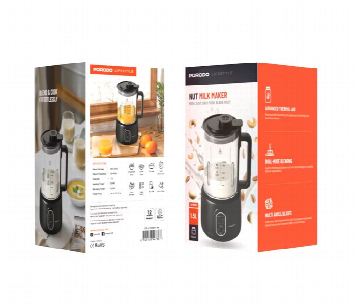 Porodo Lifestyle 600W Nut Milk Maker - Zoom Image 2