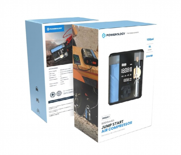 Powerology 8800Mah Jump Start Air Compressor - Zoom Image 6