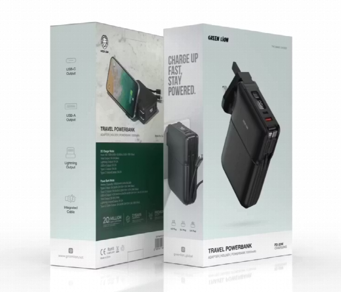 Green Lion Travel Power Bank 10000Mah - Zoom Image 3