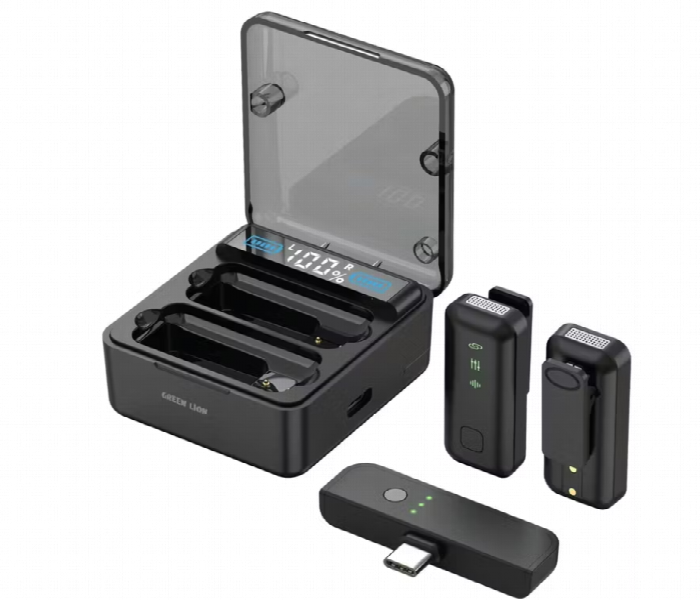 Green Lion 2 In 1 Microphone With Digital Display - Zoom Image 1