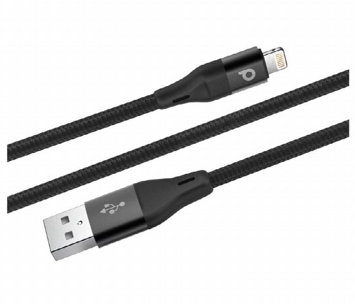 Porodo Aluminum Braided Lightning Cable 2.2M - Zoom Image 2