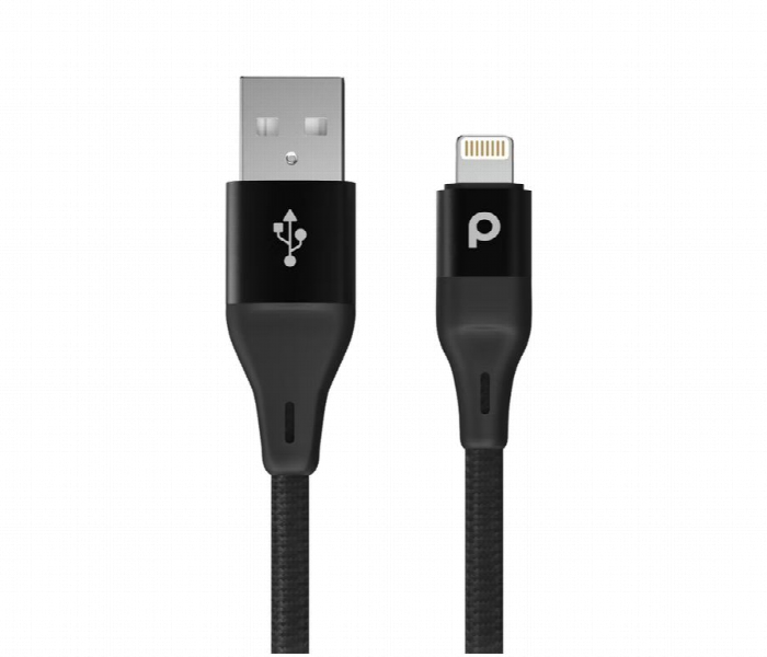Porodo Aluminum Braided Lightning Cable 2.2M - Zoom Image 3