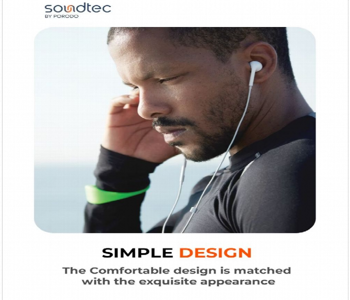 Porodo Stereo Earbuds Type C Connector - Zoom Image 3