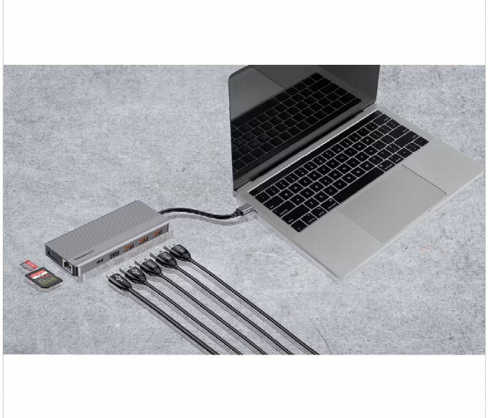 Powerology 12In1 Usb C Hub Hdmi Type C - Zoom Image 5