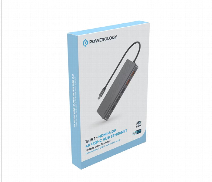 Powerology 12In1 Usb C Hub Hdmi Type C - Zoom Image 6