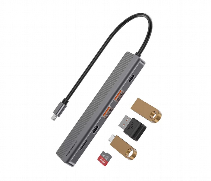 Powerology 6 In 1 Slim 4K Hdmi Usb C Hub - Zoom Image 3