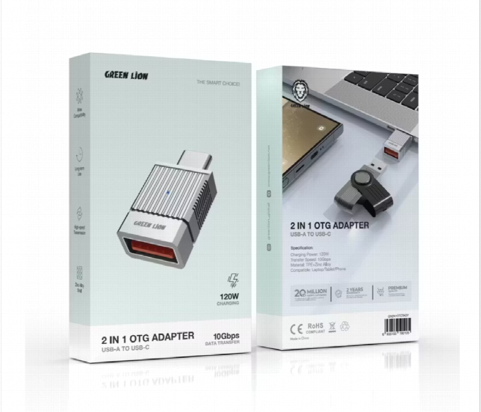 Green Lion 2 In 1 Otg 3.0 Adapter - Zoom Image 2