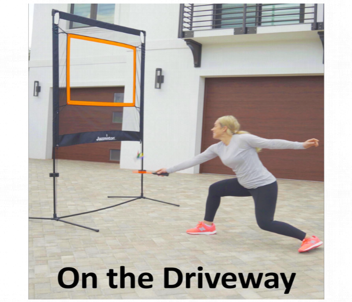 Jazzminton Sport Paddle Game With Net Indoor Outdoor Pickleball Practice Badminton Tennis Fun For Kids And Adults - Zoom Image 6