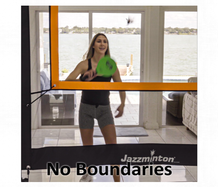 Jazzminton Sport Paddle Game With Net Indoor Outdoor Pickleball Practice Badminton Tennis Fun For Kids And Adults - Zoom Image 4