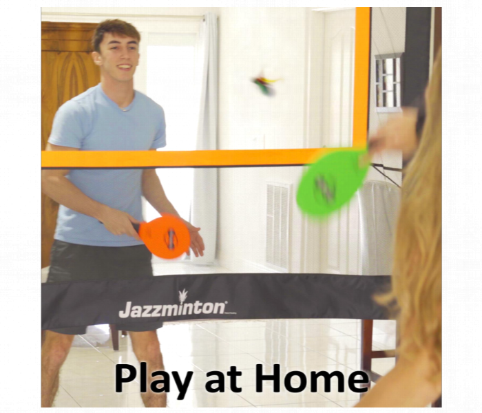 Jazzminton Sport Paddle Game With Net Indoor Outdoor Pickleball Practice Badminton Tennis Fun For Kids And Adults - Zoom Image 5