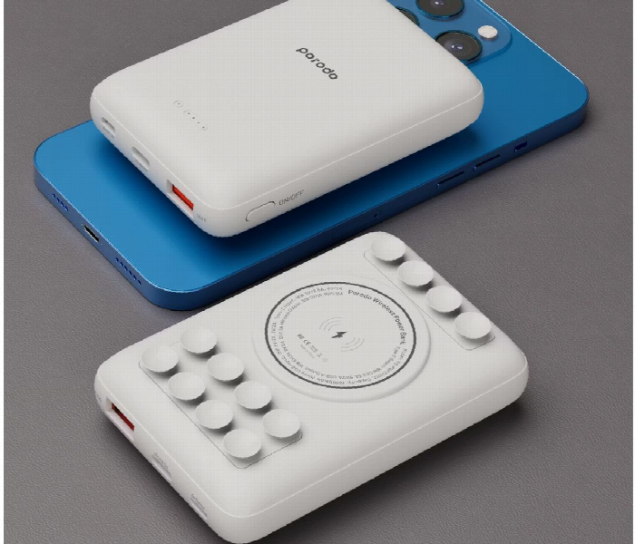 Porodo 10000Mah Suction Power Bank White - Zoom Image 3