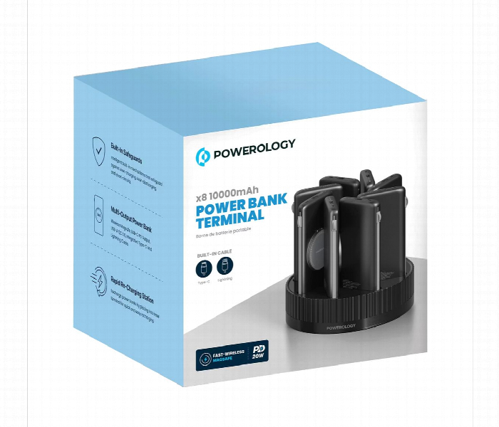 Powerology 8In1 Station 10000Mah Power Bank - Zoom Image 5