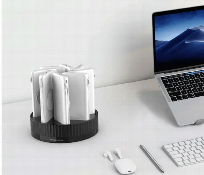 Powerology 8In1 Station 10000Mah Power Bank White - Zoom Image 4