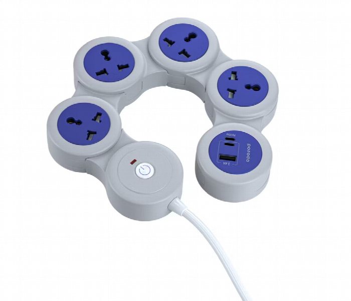 Porodo Multi Socket Strip With 2500W Power - Zoom Image 4