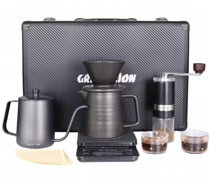Green Lion G80 Coffee Maker Set  Black - Zoom Image 1