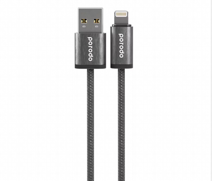 Porodo Woven 2.4A Usb A To Lightning Cable 1.2M - Zoom Image 1