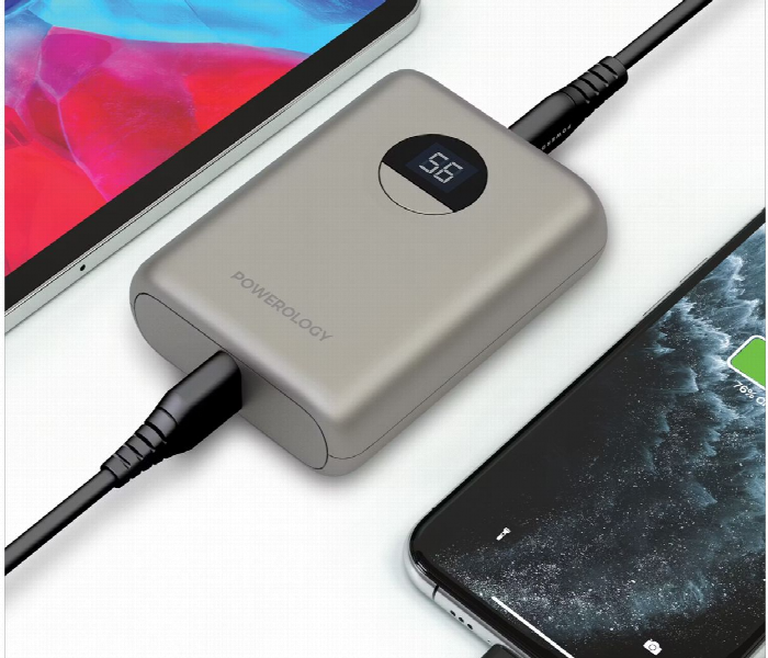 Powerology 10000Mah Ultra Compact Power Bank Titanium - Zoom Image 5