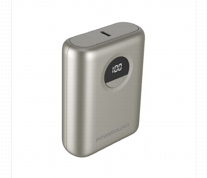 Powerology 10000Mah Ultra Compact Power Bank Titanium - Zoom Image 2