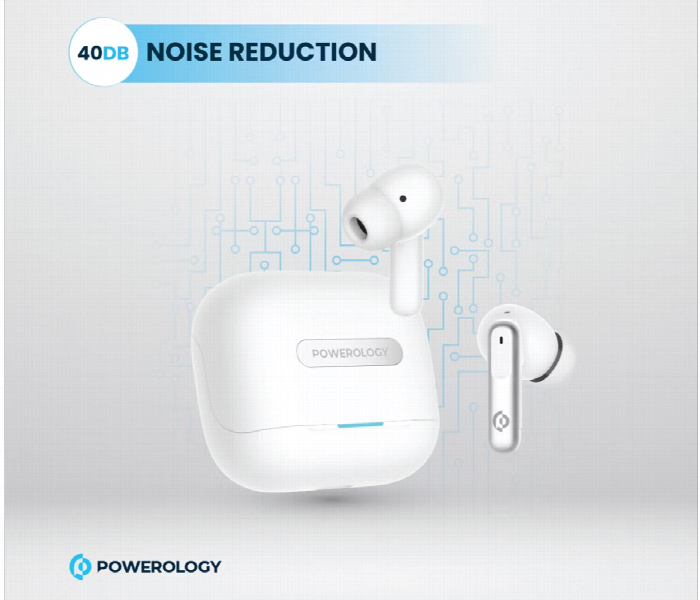 Powerology 6 Mic Hybrid Anc Enc True Wireless Buds - Zoom Image 4