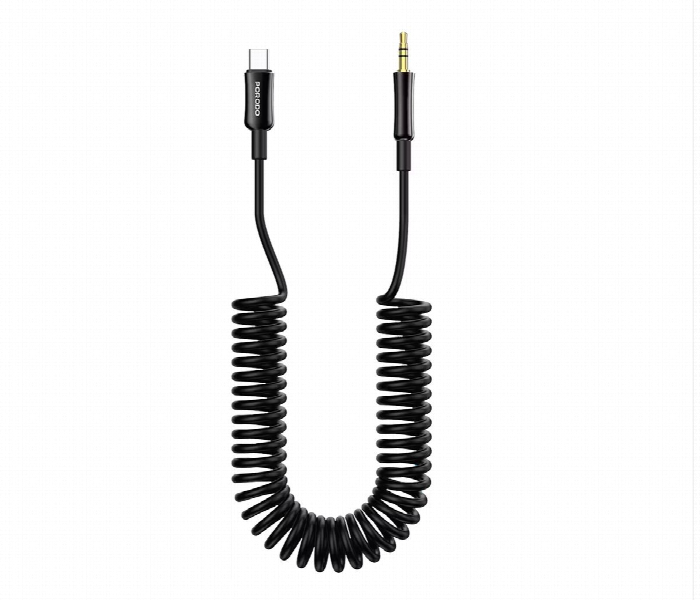 Porodo Type C To Aux Coil Cable 1.2M - Zoom Image 1