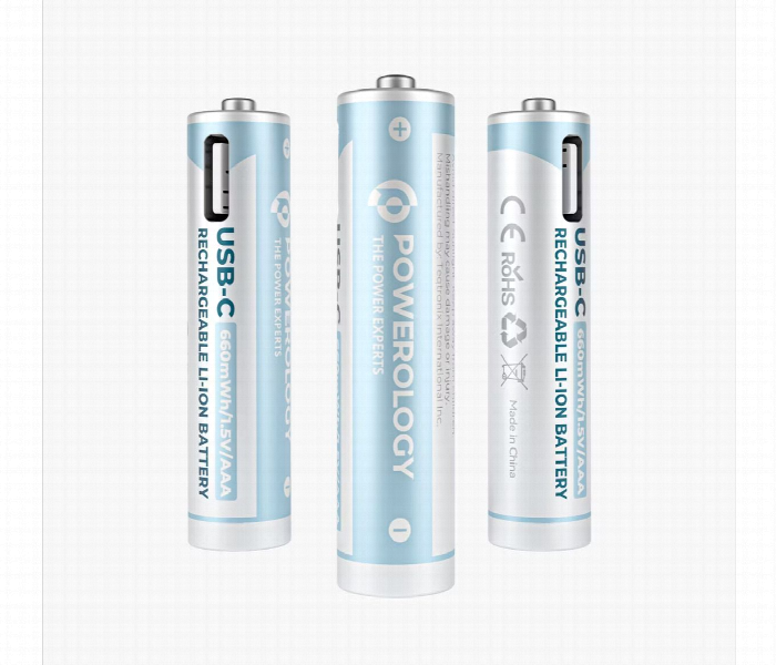 Powerology 1.5V Type C Rechargeable Lithium Ion Battery Aaa Battery 660Mwh - Zoom Image 4