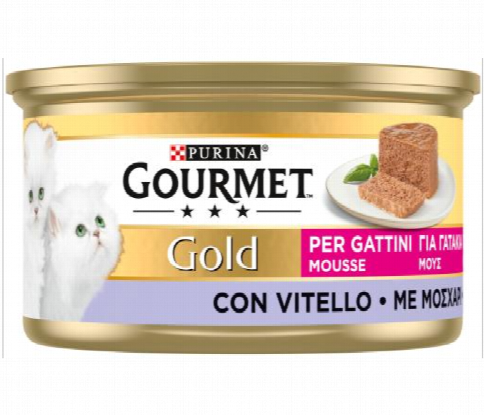 Gourmet Gold Kitten Mousse  Veal 1 Box . 24 Can - Zoom Image 2