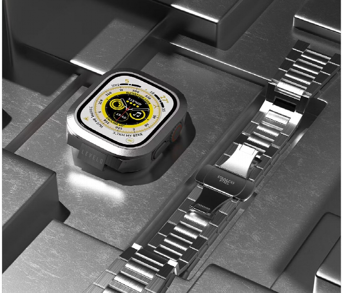 Levelo Royal Stainless Steel Strap And Case For Apple Watch Strap 49Mm - Zoom Image 5