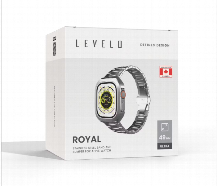 Levelo Royal Stainless Steel Strap And Case For Apple Watch Strap 49Mm - Zoom Image 6