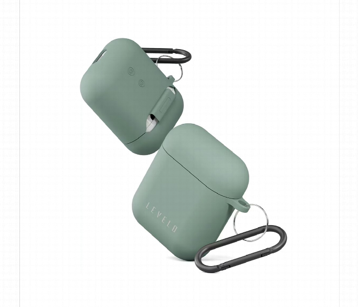 Levelo Gorra Hybrid Silicone Airpods 1Or2 Case Green - Zoom Image 2