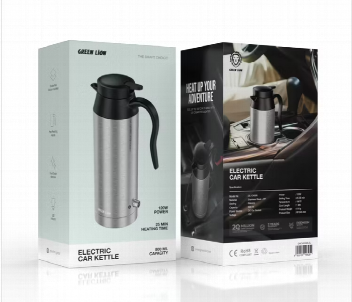 Green Lion Electric Car Kettle 800Ml - Zoom Image 3