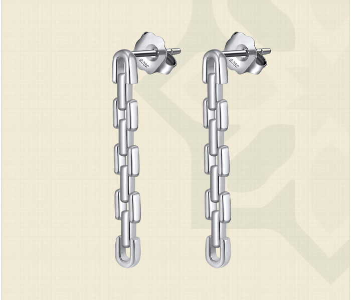 The Silver Cascade Earrings 4256 - Zoom Image