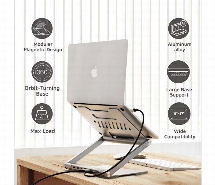 Levelo Aero Link Magnetic Design Laptop Stand - Zoom Image 7