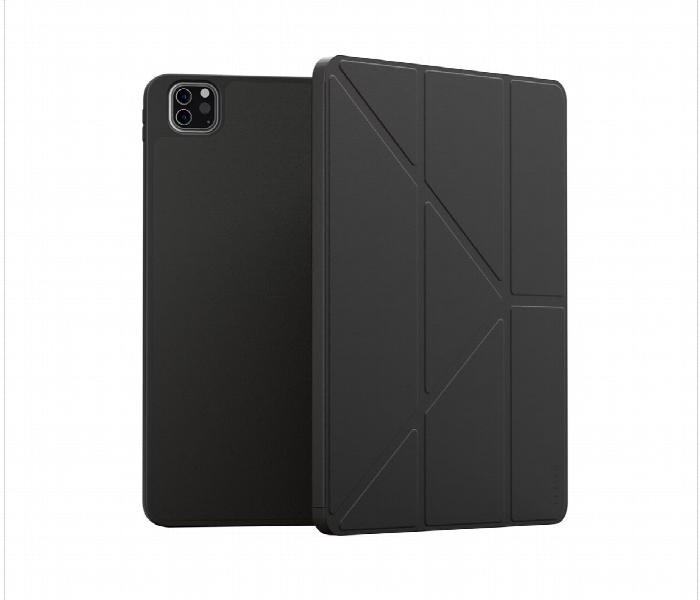 Levelo Elegant Hybrid Leather Case For Ipad Pro 12.9 Black - Zoom Image 1