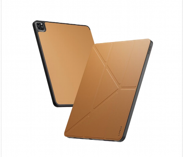Levelo Elegante Hybrid Leather Ipad Pro 13 Inch 2024 Case Brown - Zoom Image 2