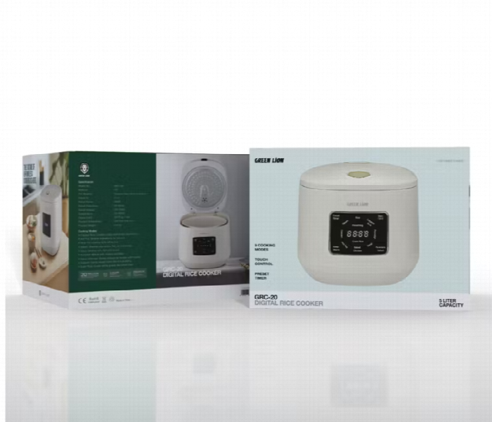 Green Lion Grc 20 Digital Rice Cooker 5L - Zoom Image 3