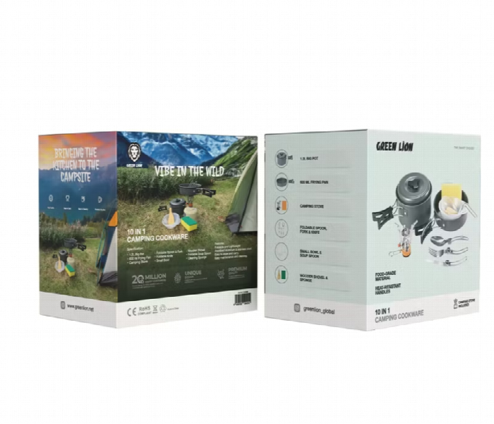 Green Lion 10 In 1 Camping Cookware - Zoom Image 3