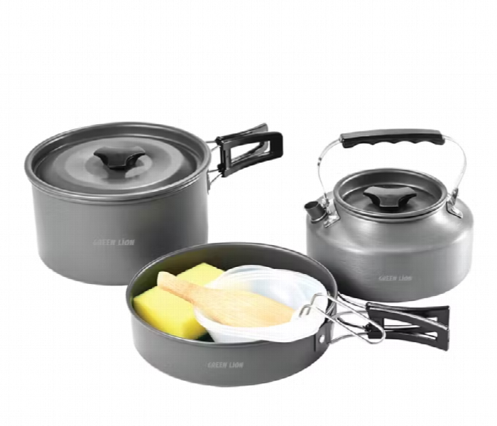 Green Lion 7 In 1 Camping Cookware - Zoom Image 1