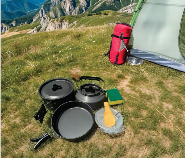 Green Lion 7 In 1 Camping Cookware - Zoom Image 3