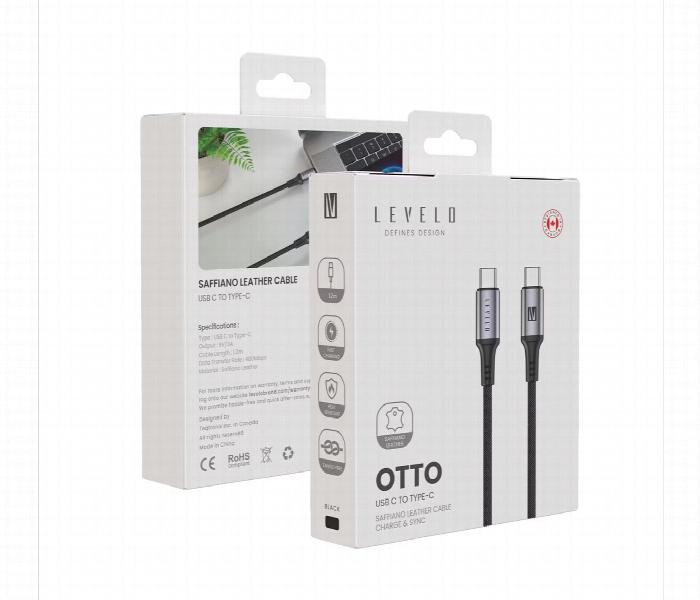 Levelo Otto Usb C To Type C 60W Leather Cable - Zoom Image 5