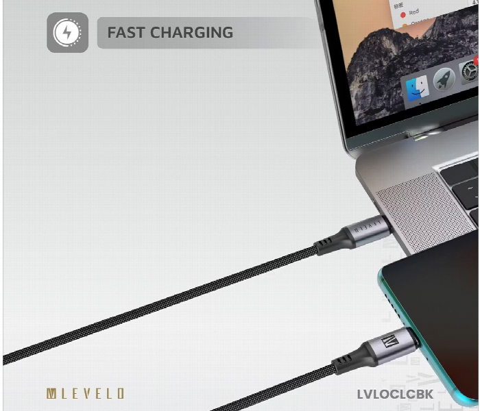 Levelo Otto Usb C To Lightning 30W Leather Cable - Zoom Image 4