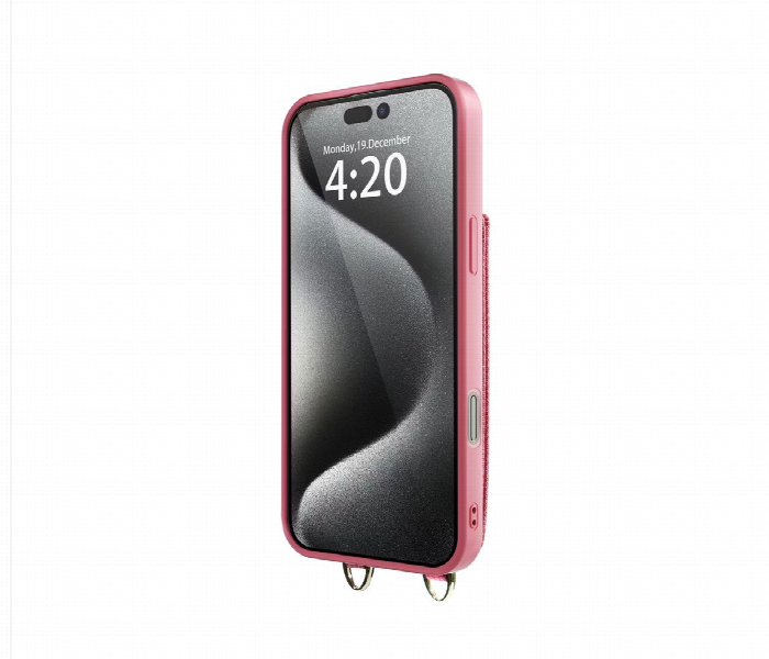 Levelo Serena Leather Case For Iphone 16 Pro Pink - Zoom Image 3